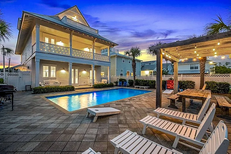 Kiddoboo Cottage Heated Pool | Beach Views | Golf Cart | 2 Game Rooms