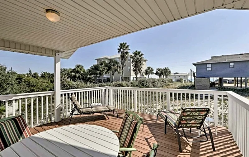 Sparkling Gulf View From A Partially Covered Deck - St. George Island