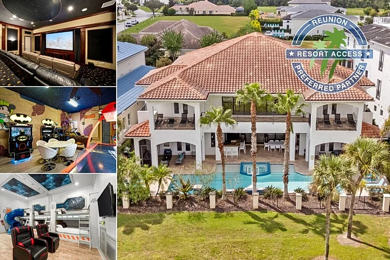 The Grand Beauty Villa | Game Room | Theater Room | Themed Bedrooms | Fitness Room