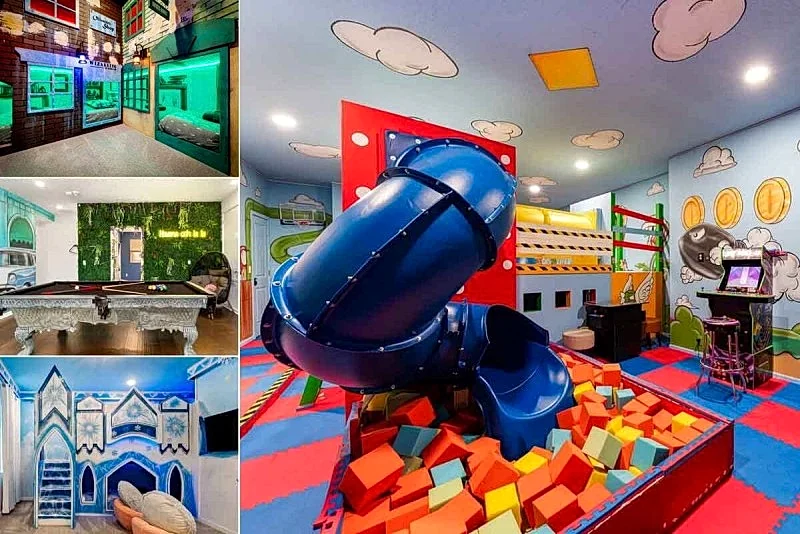 Veranda Oasis | Amazing Kids Game Room | Sauna | Themed Bedrooms | Private Pool