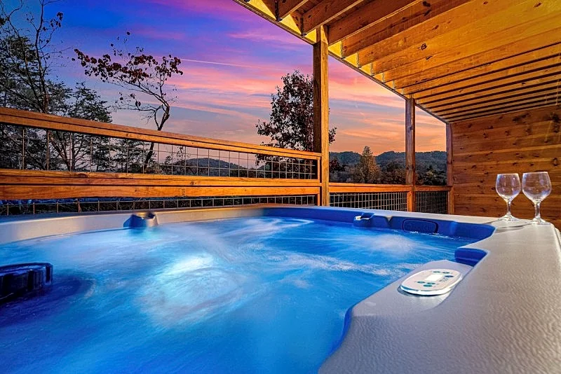 Cedar Splash Cabin w/ Heated Pool, Hot Tub & Game Room
