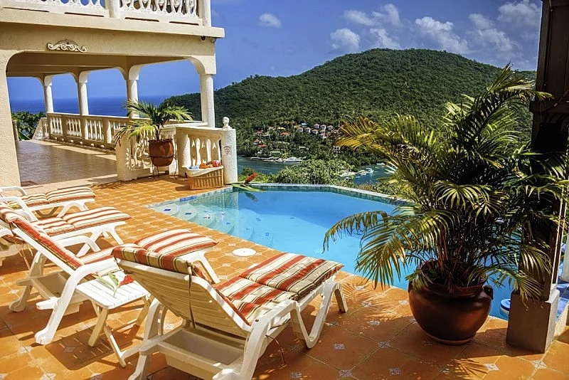 Best views full ocean, fully equipped Villa with pool, gym & small gift reserved in Castries, Saint Lucia — photo 2