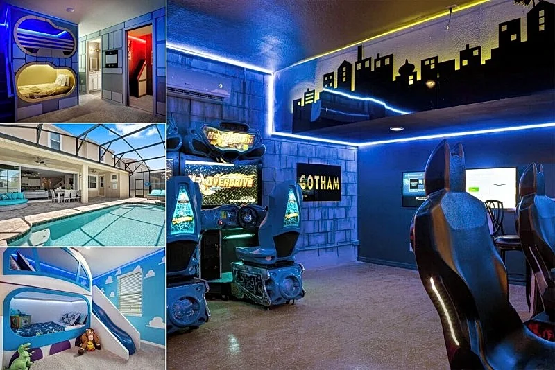Florida Shores | One of the Best Homes in Solara | Amazing Arcade Games Room & Kids Beds