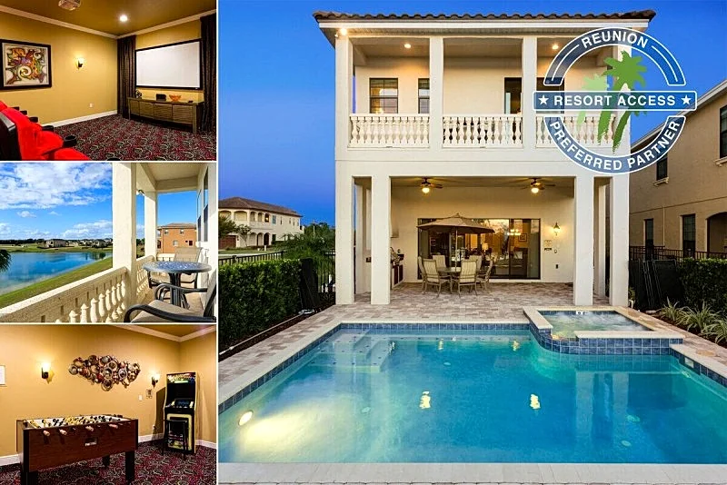 Amazing Lake Views with Theater and Games Room Close to Disney