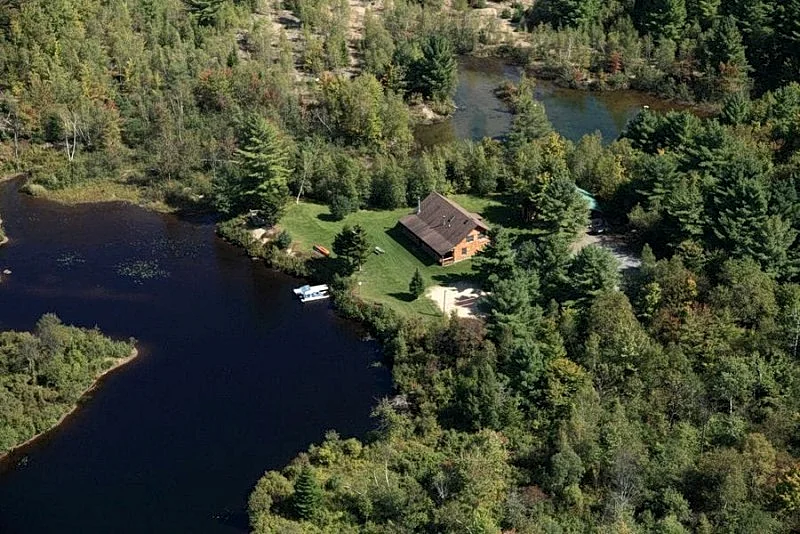 Ultimate Privacy ~ NW Adirondack, Log Cabin, 16 Acres, Includes Pontoon Boat!