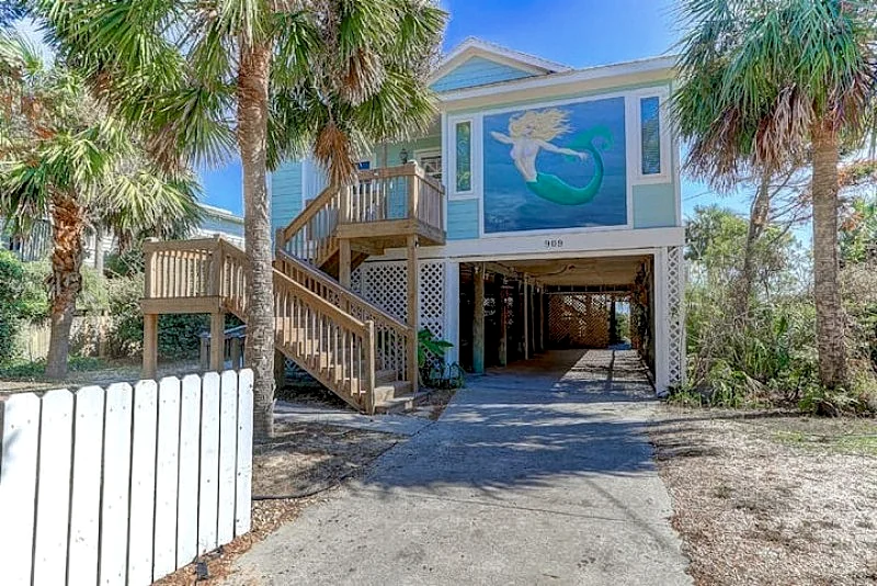 Mermaid Memories- Oceanfront Folly Beach Cottage w/Large Porch & Sunroom - Stellar Reviews! in Folly Beach, South Carolina, United States — photo 1