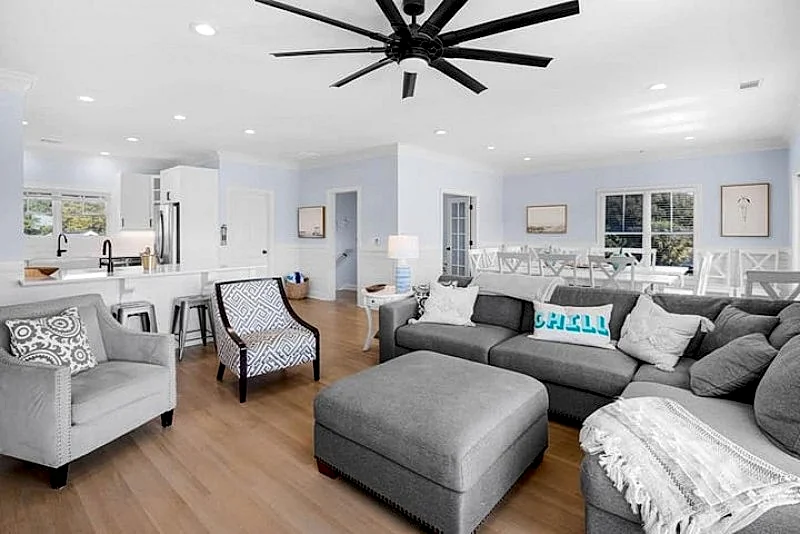 Pool is now heatable! Enjoy the large fenced in backyard, cornhole court and heated pool!