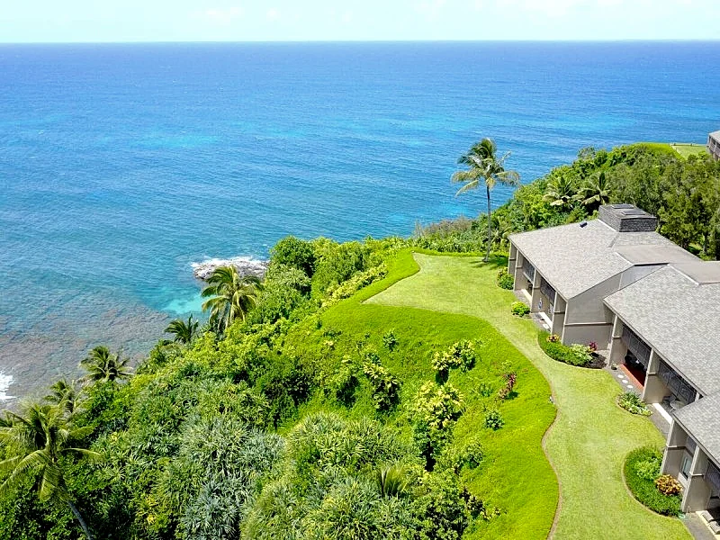 Incredible Views from this 2 Bedroom Princeville Condo Rental for 5!
