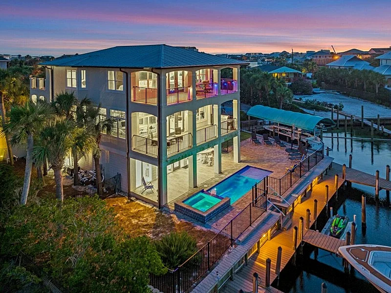 Sun Kissed | Waterfront Mansion | Boat Slips | Pool | Game Room | Beach Views