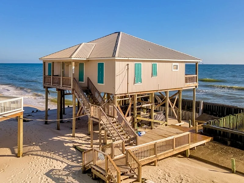West Beach - Newly Remodeled 4 Bedroom Gulf-front Beachhouse on Quiet West End of the Island