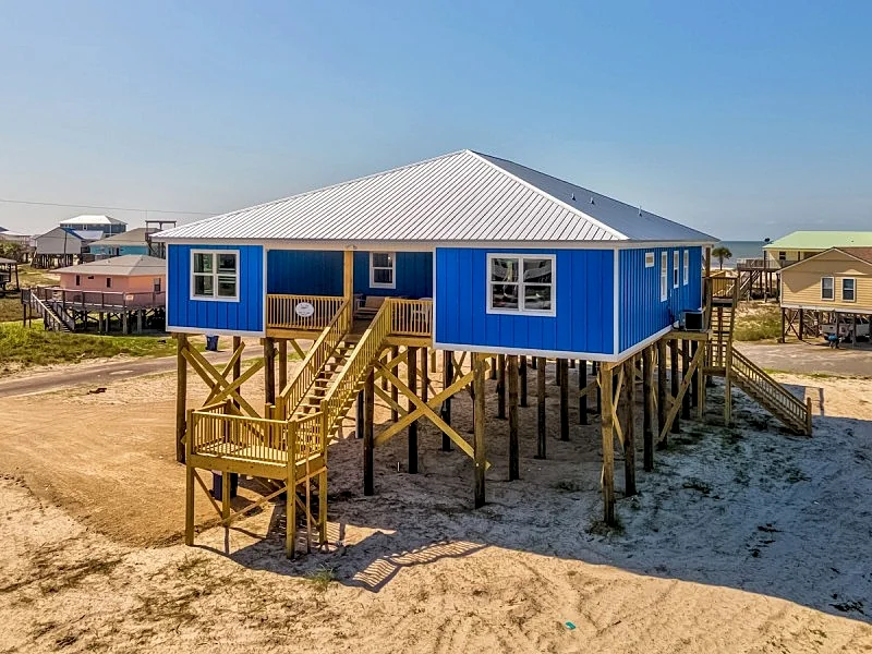 Blue Heaven: Pet-Friendly 5BR Beach House with Gulf Views and Private Pool