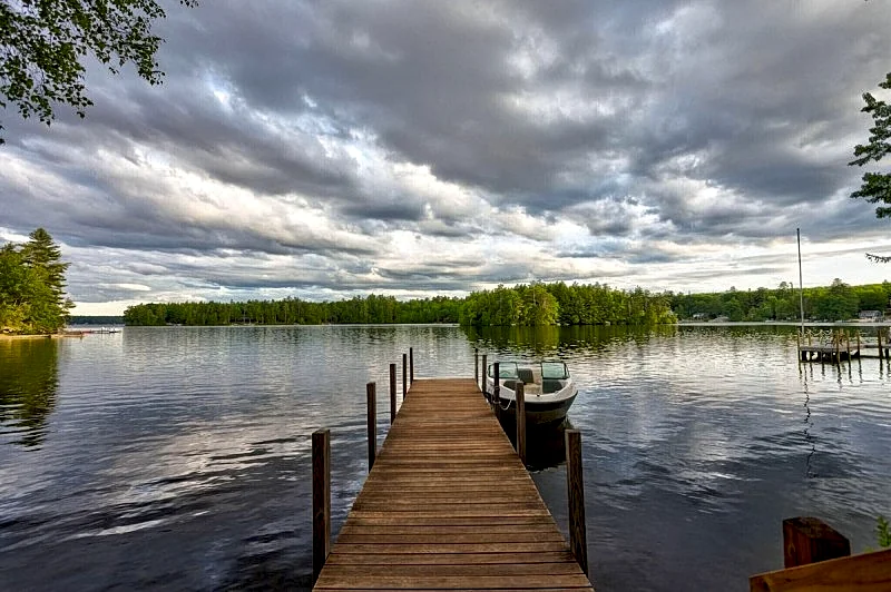 Pet Friendly Winnipesaukee Waterfront Home Sleeping for 8