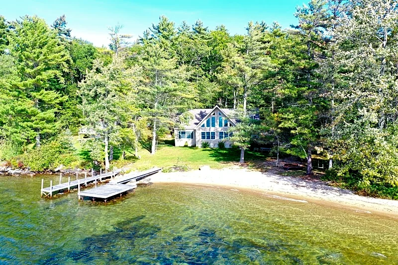Winnipesaukee Lake Home for 12 with Large Sand Beach