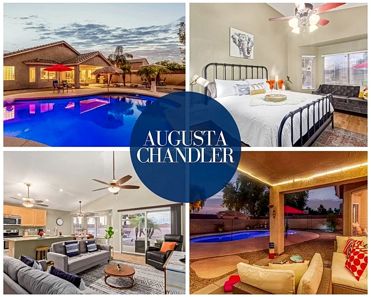 Relaxing Chandler Pool Escape with Game Room and Office