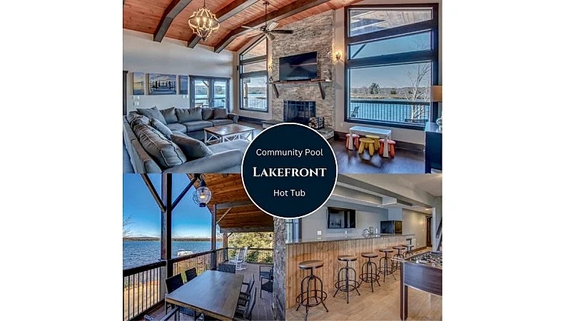 Sandy Feet Retreat Lakefront, Private Beach, Dock, Hot Tub, Grill, Tennis, Basketball