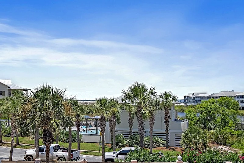 First floor, near the main elevators/stairs, and just steps from the pool and pavilion