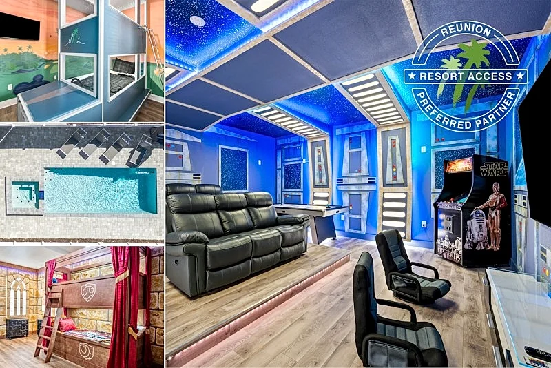 Gathering Reserve | Theater/Games Room | Themed Bedrooms | Reunion Membership