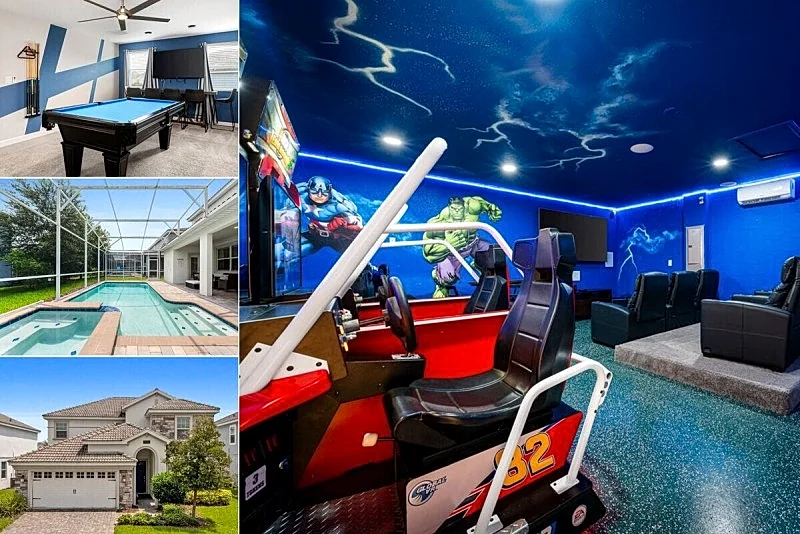 Simply Elegant | Games/Theater Room | Near Attractions