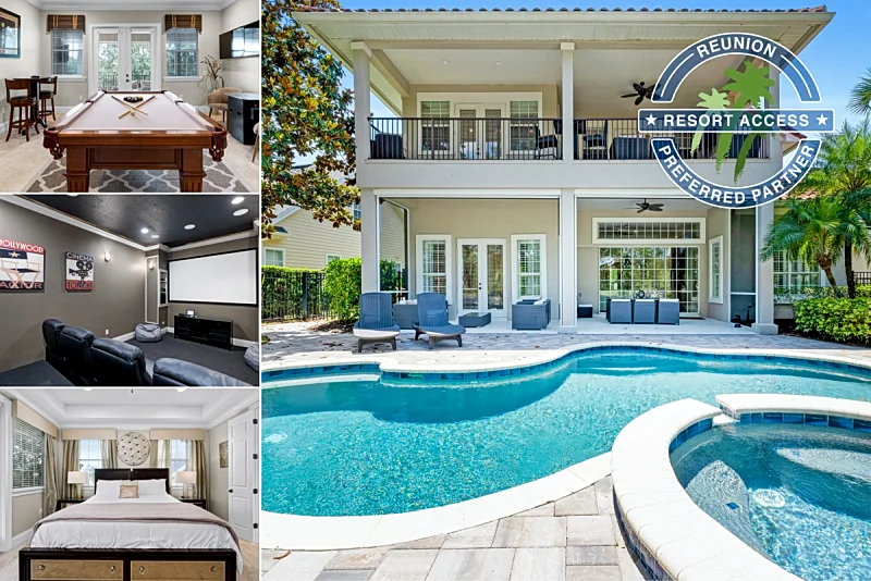 Contemporary Luxury Pool Home! Cinema, Pool Table - Close to Disney!
