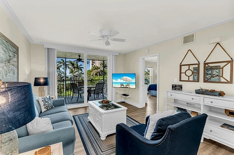 Free Beach Access at this Updated 2 Bed 2 Bath
