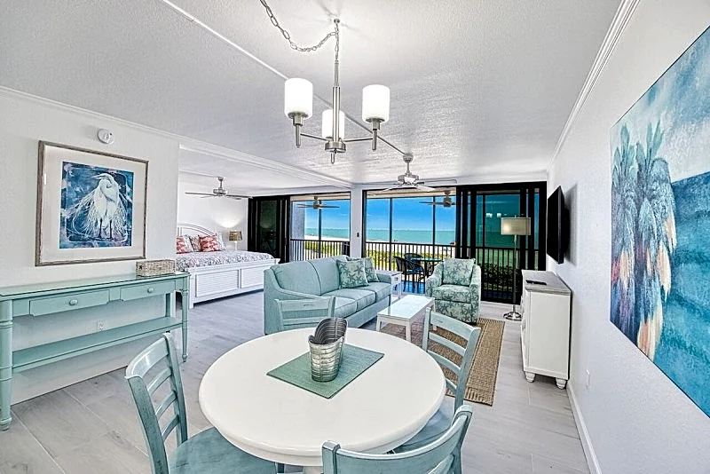 1 BR Gulf Front Sanibel Condo - 25 Steps to the the Beach