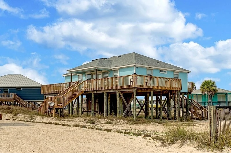 Sandbar - Gulf View Beach House with Crows Nest, Right on the Beach in Dauphin Island, Alabama, United States — photo 2