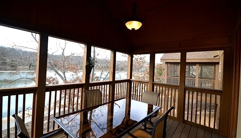 1-Br Lakefront Cabin, Spectacular View from the Screened-In Deck in Branson West, Missouri, United States — photo 2