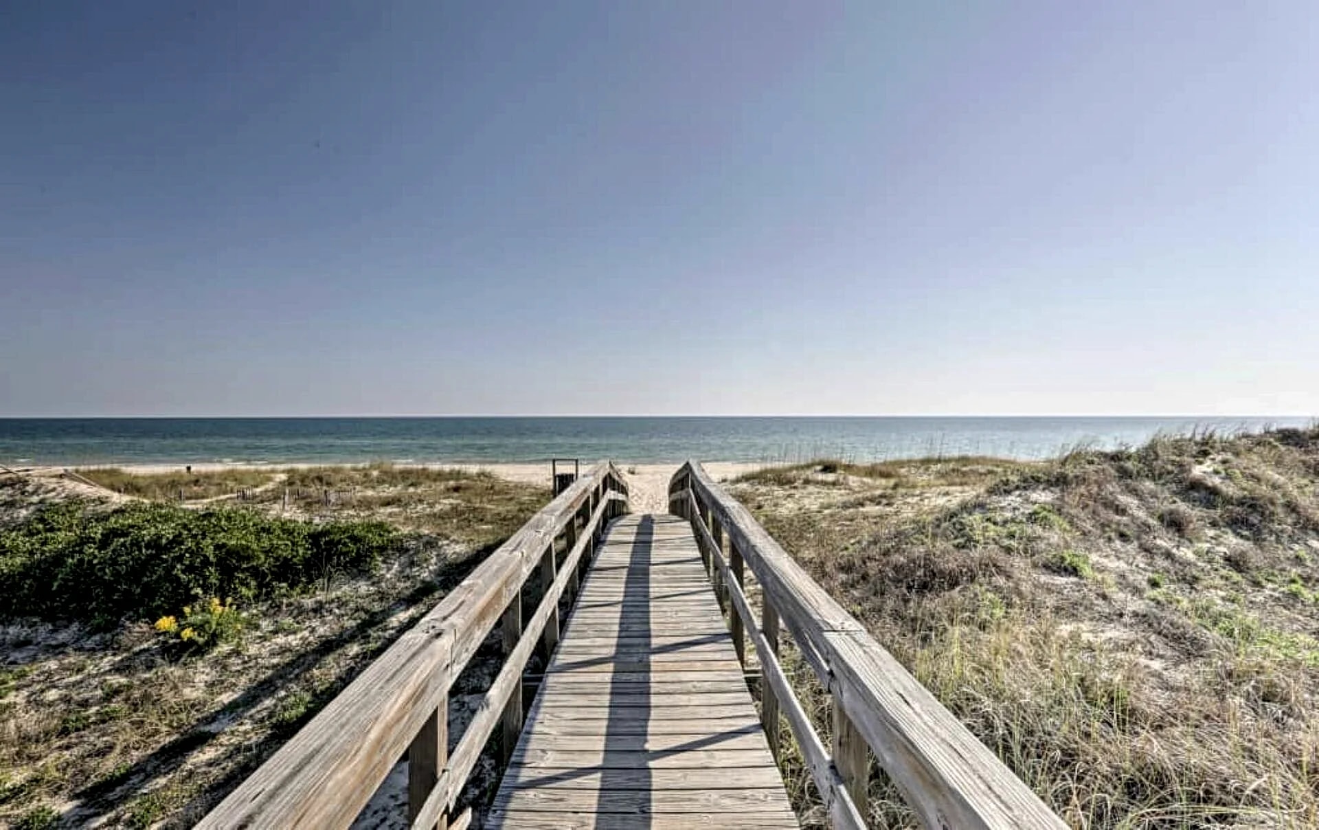 Sparkling Gulf View From A Partially Covered Deck