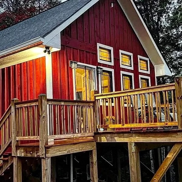 SkyView, Romantic Cabin Perched High Above a Secluded Trout Stream, Winter Rates in Marshall, North Carolina, United States — photo 2