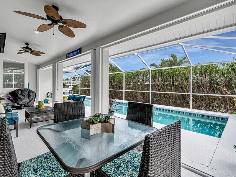 3 Bed 141 Beachcomber St. Home Steps to the Beach I Heated Pool in Marco Island in Marco Island, Florida, United States — photo 4