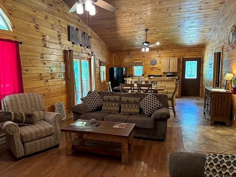 Forest Edge Cabin Hocking Hills with Hot Tub & Pond in Logan, Ohio, United States — photo 4