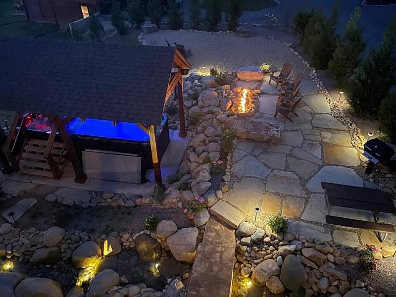 So Happy Together: Waterfall, Firepit, Swim Spa, 2 Hot Tubs! in Gatlinburg, Tennessee, United States — photo 5