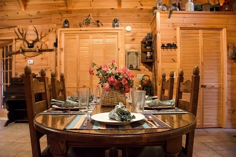 Trapper's Den Cabin, Two Master Suites, Great for 2 couples, Thunder Ridge Arena in Ridgedale, Missouri, United States — photo 4