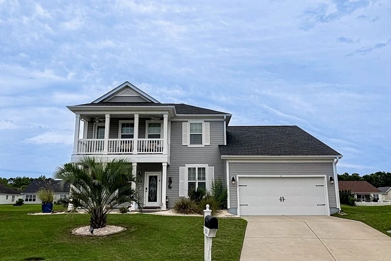 Lakefront home with enclosed yard, W/D, central AC & pool