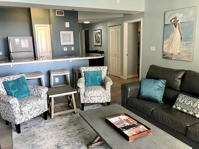 Shore Therapy 418! Views of lagoon pool and gulf . Same floor reserved parking in Panama City Beach, Florida, United States — photo 4
