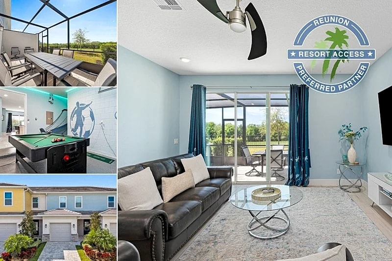 Townhome with Screened Patio, Games Area & Close to Pool