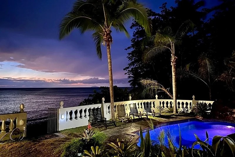 PRIVATE BEACHFRONT home with a private pool in Ensenada, Rincon, Puerto Rico — photo 5