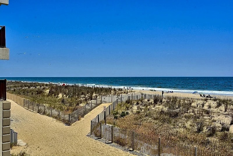 Incredible ocean front 2nd floor view with a spacious balcony. Pet friendly