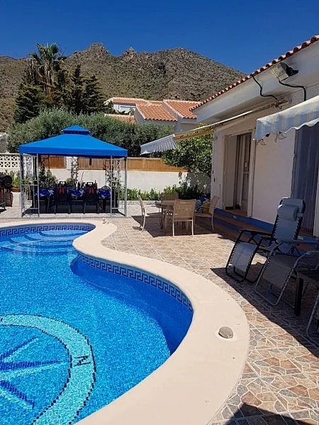 Bungalow With Private Pool & Garden, Sea Views & parking, internet some air con in Mazarron, Murcia, Spain — photo 2
