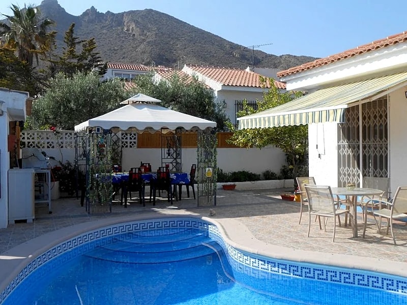 Bungalow With Private Pool & Garden, Sea Views & parking, internet some air con in Mazarron, Murcia, Spain — photo 4