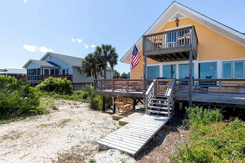 Edge of the Edge of America- NEWLY REMODELED! Oceanfront home with gorgeous views! in Folly Beach, South Carolina, United States — photo 1