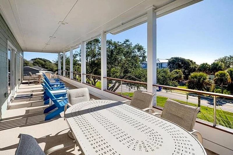 Pool is now heatable! Enjoy the large fenced in backyard, cornhole court and heated pool! in Isle Of Palms, South Carolina, United States — photo 3