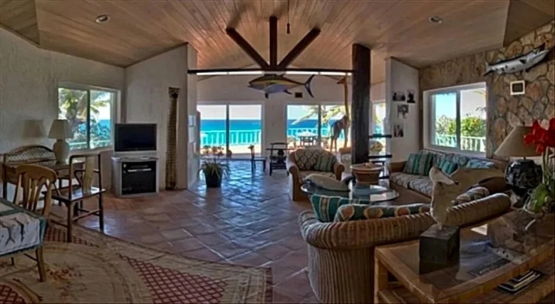 Breathtaking panoramic ocean view from stunning open, airy villa with huge pool in Stella Maris, Long Island, Bahamas — photo 5