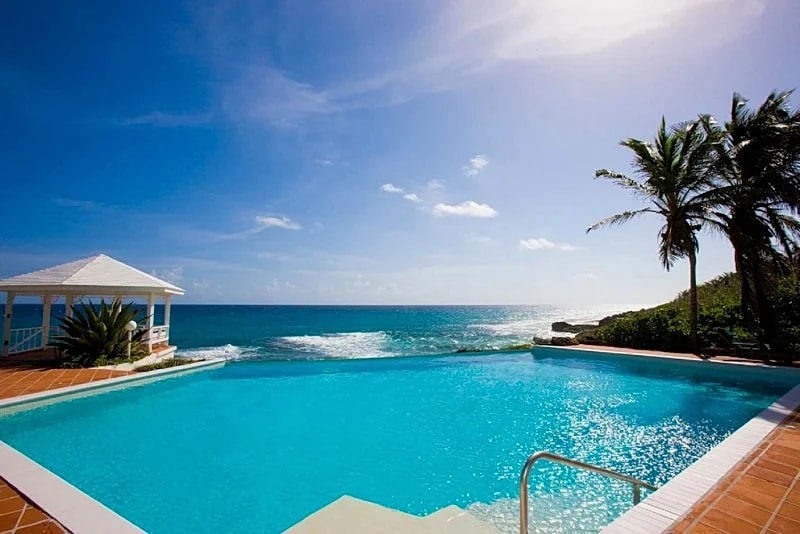 Breathtaking panoramic ocean view from stunning open, airy villa with huge pool in Stella Maris, Long Island, Bahamas — photo 3
