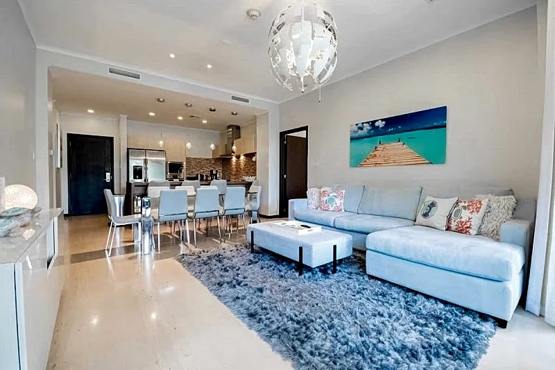Steps from EAGLE BEACH - LEVENT RESORT - Ocean Garden 2BR condo - LV107 in Oranjestad, Aruba — photo 4