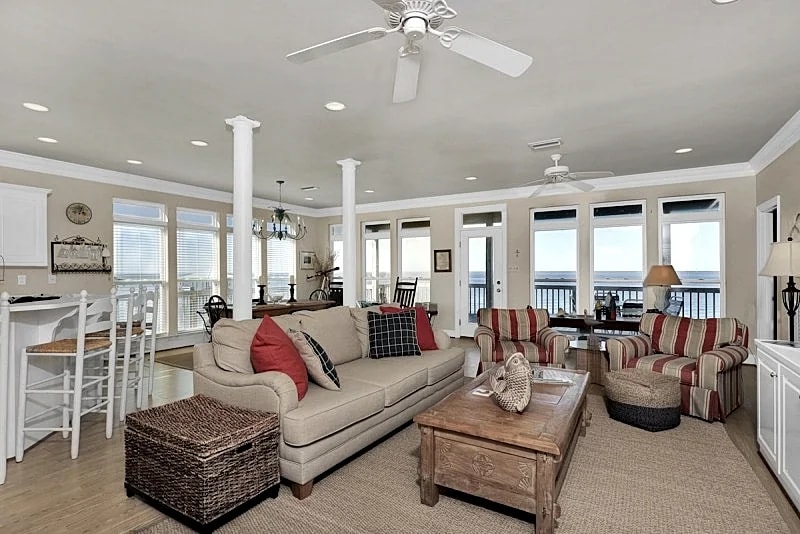 Corner pet-friendly, 5/3 bay sunset views! - TraMarLis in Dauphin Island, Alabama, United States — photo 5