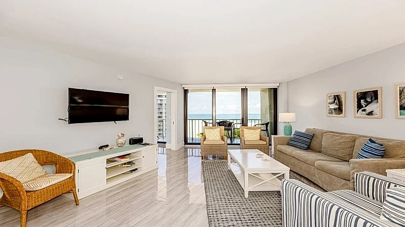 This newly renovated two-bedroom, two-bath beachfront condo with great views... in Marco Island, Florida, United States — photo 5