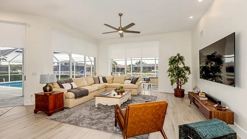 Sun-Drenched 3BR/2.5BA Waterfront Home at 1099 Dana Ct with Heated Pool & Dock in Marco Island, Florida, United States — photo 2