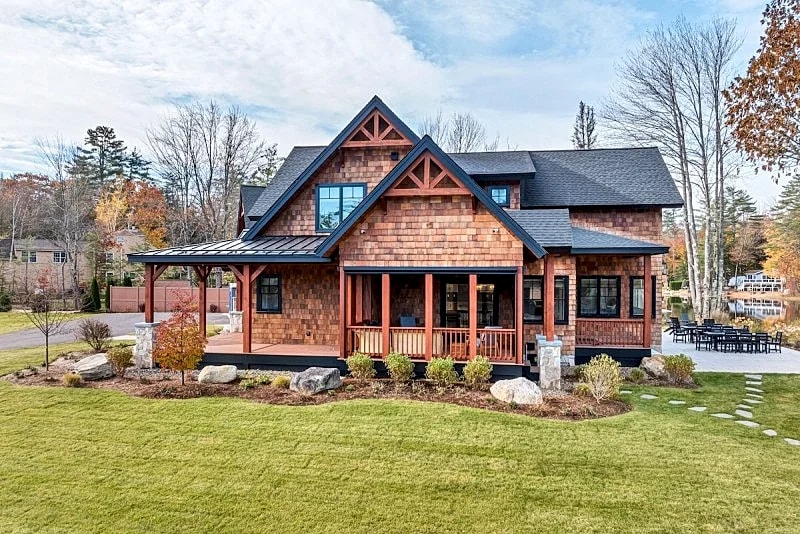 NEW custom built Adirondack style home sleeps 16 in 6 bedrooms in Moultonborough, New Hampshire, United States — photo 2