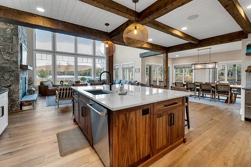 NEW custom built Adirondack style home sleeps 16 in 6 bedrooms in Moultonborough, New Hampshire, United States — photo 4